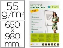 Bloc congreso Bi-Office 65x98cm. 20 hojas papel reciclado 55g/m²  liso